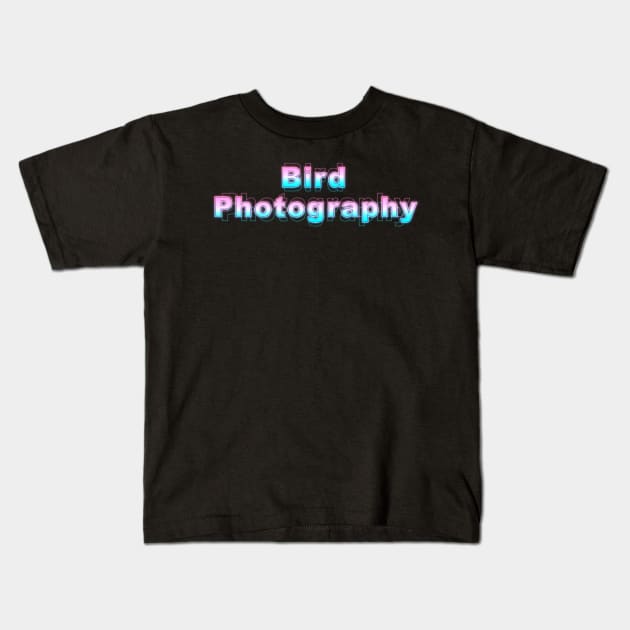 Bird Photography Kids T-Shirt by Sanzida Design